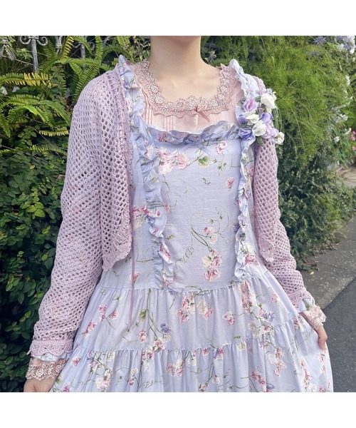 PINK HOUSE ワンピース スイートピープリントワンピース
