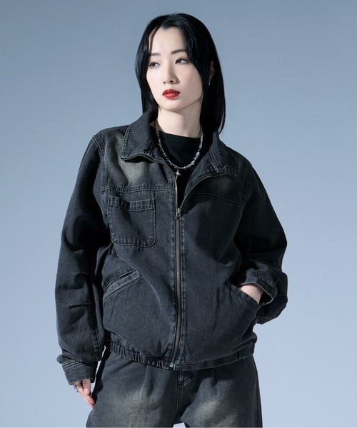 lohen デニムジャケット Ellno Loset（エルノロゼット） デニムジャケット gジャン オーバー