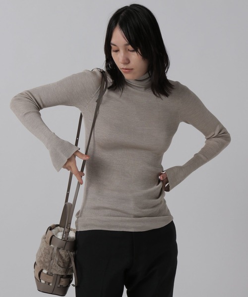 「Chaos」 タートルネックニット FREE ベージュ レディース_画像9