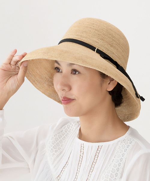田中帽子店 帽子 ハット 日本製 ワイヤー入り麦わら帽子