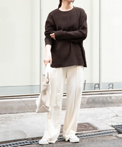 アーバンリサーチ　FORK&SPOON　メッシュロングスリーブプルオーバー URBAN RESEARCH DOORS｜FORK&SPOON メッシュロングスリーブプル