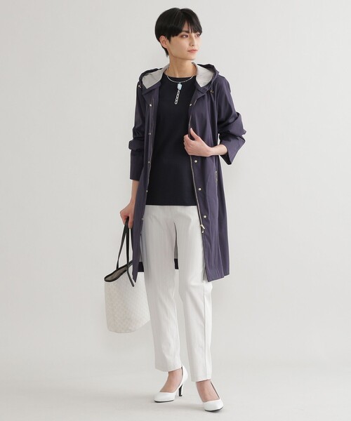 「EVEX by KRIZIA」 コート 40 ダークネイビー レディース_画像2