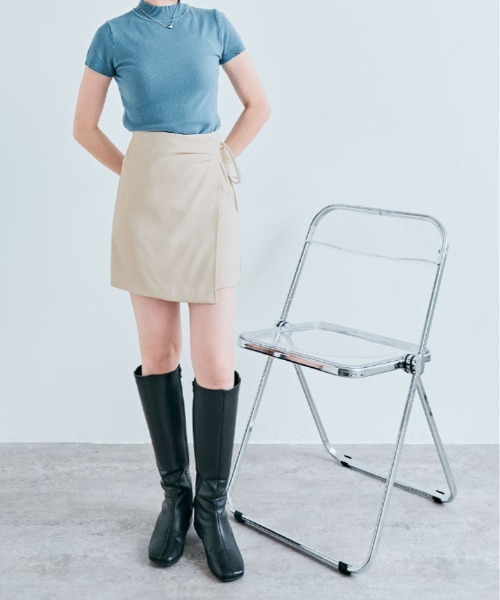 スカート サイド リボン ラップ パンツ : ZOZOTOWN Yahoo!店 - 通販