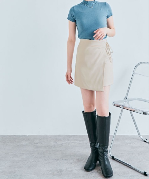 スカート サイド リボン ラップ パンツ : ZOZOTOWN Yahoo!店 - 通販