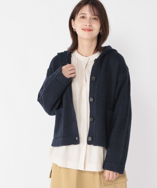 「studio CLIP」 ニットカーディガン FREE ライトグレー レディース_画像2