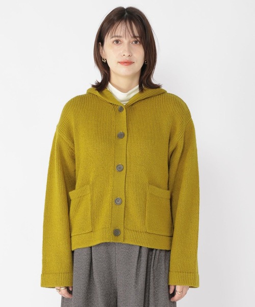 「studio CLIP」 ニットカーディガン FREE ライトグレー レディース_画像3