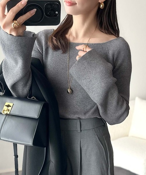 classicalelf（クラシカルエルフ） ニット セーター デコルテ美人を