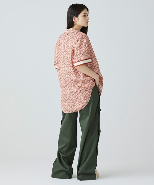 LACOSTE（ラコステ） ブラウス シャツ 夏 半袖 ウィメンズ オーバー 