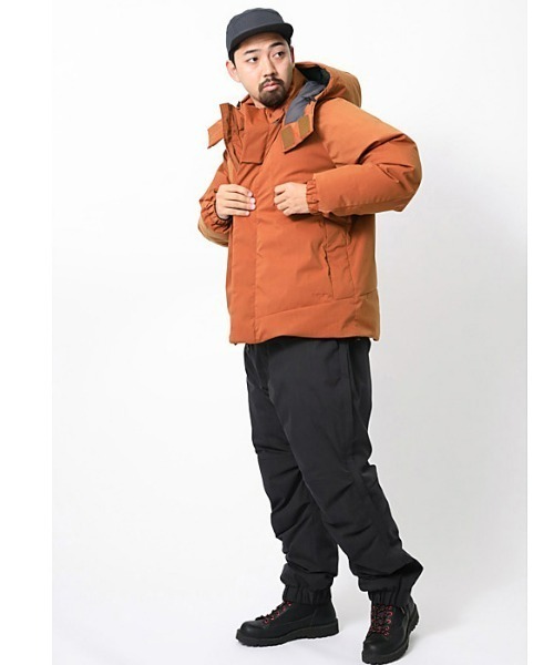 snow peak（スノーピーク） ダウンジャケット SMALL オレンジ メンズ