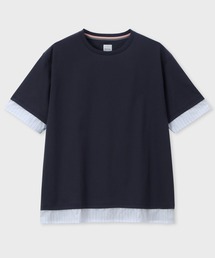 Paul Smith（ポール・スミス） tシャツ ストライプシャツスリーブ 半袖