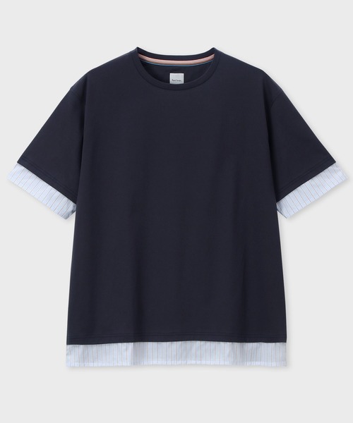 Paul Smith（ポール・スミス） tシャツ ストライプシャツスリーブ 半袖