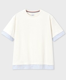 Paul Smith（ポール・スミス） tシャツ ストライプシャツスリーブ 半袖