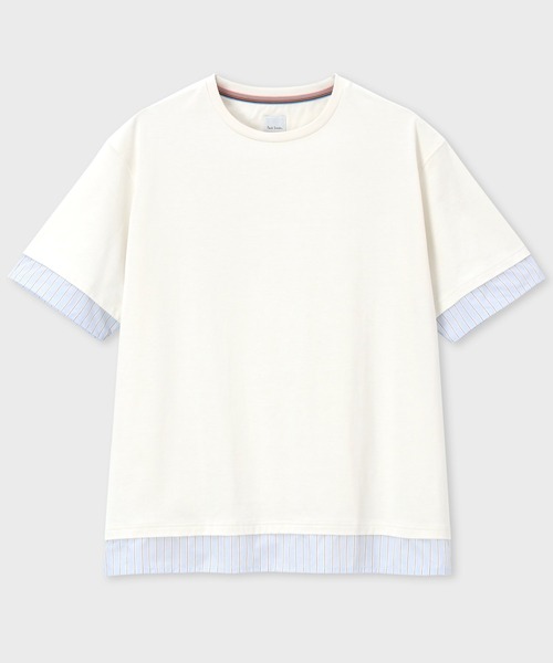 Paul Smith（ポール・スミス） tシャツ ストライプシャツスリーブ 半袖