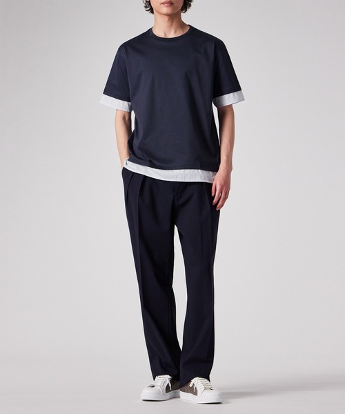 Paul Smith（ポール・スミス） tシャツ ストライプシャツスリーブ 半袖