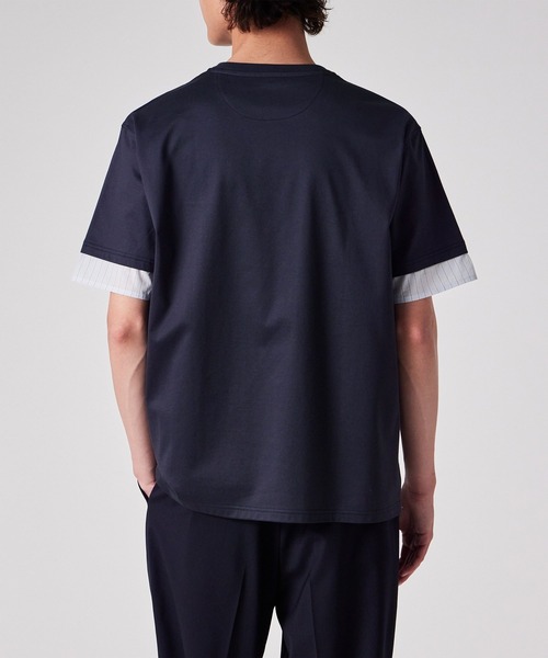 Paul Smith（ポール・スミス） tシャツ ストライプシャツスリーブ 半袖