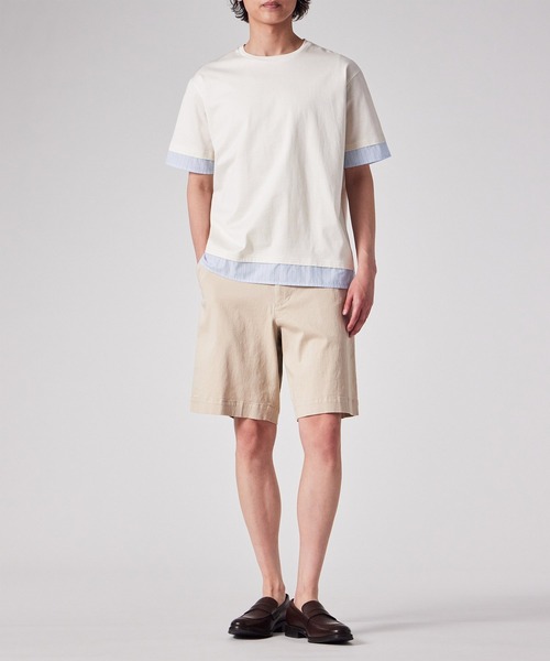 Paul Smith（ポール・スミス） tシャツ ストライプシャツスリーブ 半袖
