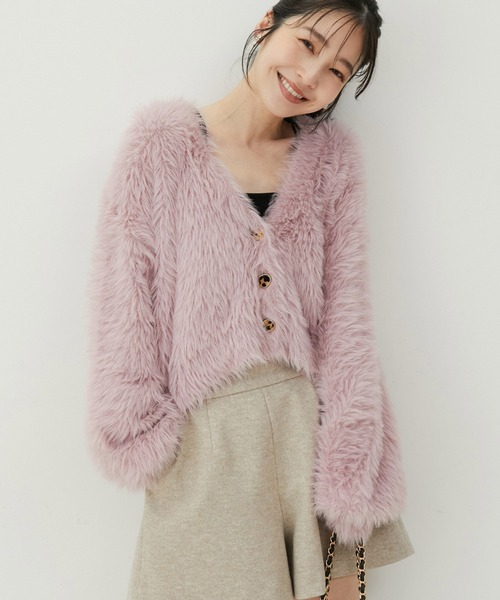 ベリーブレイン　ピンクカーディガン ✨美品✨ VIS（ビス） ニットカーディガン FREE ピンク レディース : ZOZOTOWN