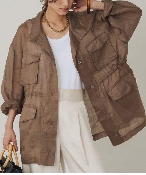 新品タグ付【Loungedress】定価23,100円 ミリタリージレブルゾン Loungedress】ミリタリージレブルゾン | OUTLET(アウトレット