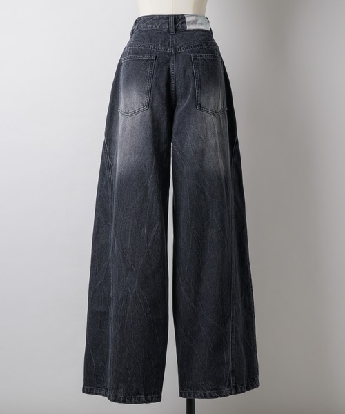 ワイドパンツ ジーンズ デニム デニムパンツ Y” denim / ”ワイ