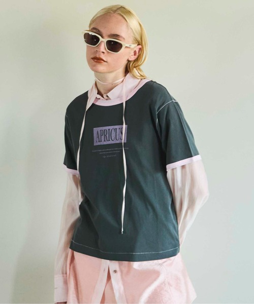 MAISON SPECIAL tシャツ APRICUS Ringer T-shirt/APRICUS