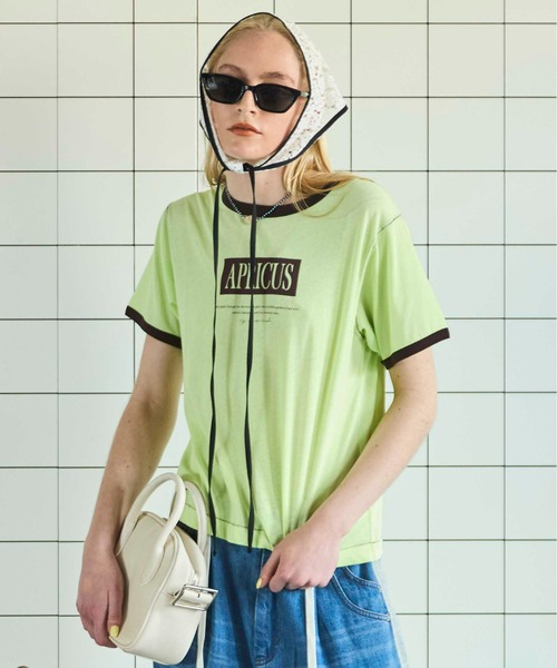 tシャツ APRICUS Ringer T-shirt/APRICUSリンガーTEE「MAISON SPECIAL/メゾンスペシャル」 レディース MAISON SPECIAL tシャツ APRICUS Ringer T-shirt/APRICUS