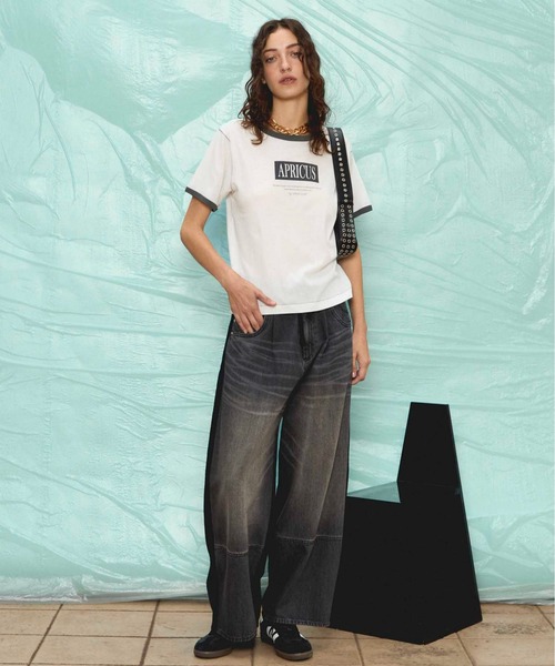 tシャツ APRICUS Ringer T-shirt/APRICUSリンガーTEE「MAISON SPECIAL/メゾンスペシャル」 レディース MAISON SPECIAL tシャツ APRICUS Ringer T-shirt/APRICUS