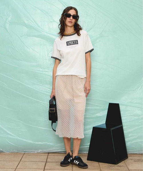 tシャツ APRICUS Ringer T-shirt/APRICUSリンガーTEE「MAISON SPECIAL/メゾンスペシャル」 レディース MAISON SPECIAL tシャツ APRICUS Ringer T-shirt/APRICUS