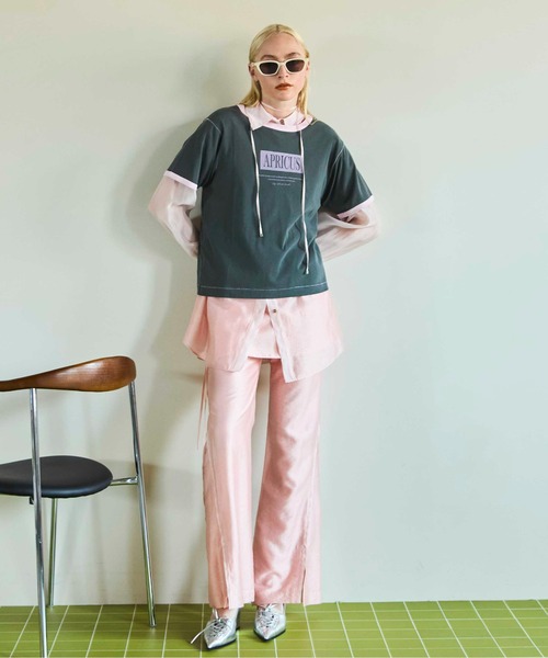 MAISON SPECIAL tシャツ APRICUS Ringer T-shirt/APRICUS