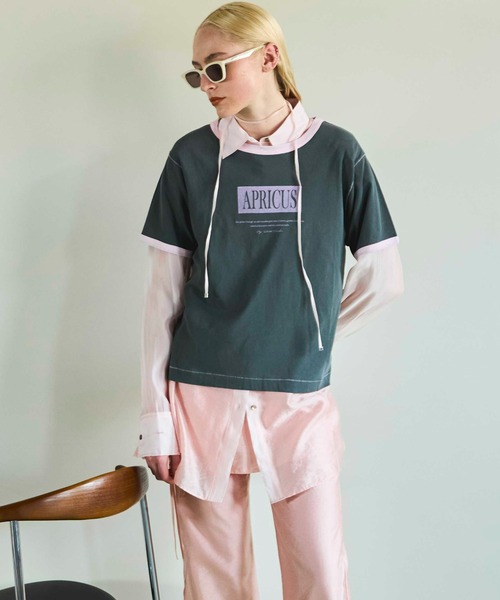tシャツ APRICUS Ringer T-shirt/APRICUSリンガーTEE「MAISON SPECIAL/メゾンスペシャル」 レディース MAISON SPECIAL tシャツ APRICUS Ringer T-shirt/APRICUS