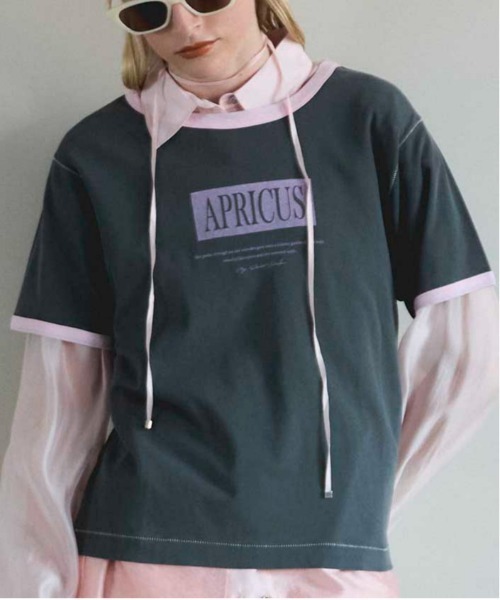 tシャツ APRICUS Ringer T-shirt/APRICUSリンガーTEE「MAISON SPECIAL/メゾンスペシャル」 レディース MAISON SPECIAL tシャツ APRICUS Ringer T-shirt/APRICUS