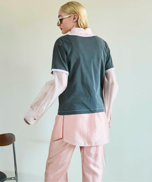 tシャツ APRICUS Ringer T-shirt/APRICUSリンガーTEE「MAISON SPECIAL/メゾンスペシャル」 レディース MAISON SPECIAL tシャツ APRICUS Ringer T-shirt/APRICUS