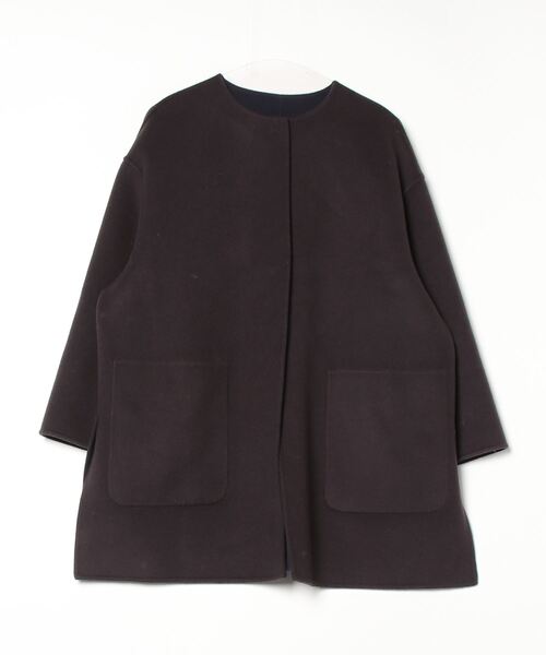 UNITED ARROWS　ノーカラーコート UNITED ARROWS（ユナイテッドアローズ） ノーカラーコート 38 ネイビー