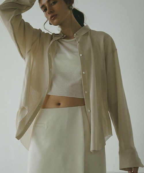 「ETRE TOKYO」 長袖シャツ FREE ベージュ レディース