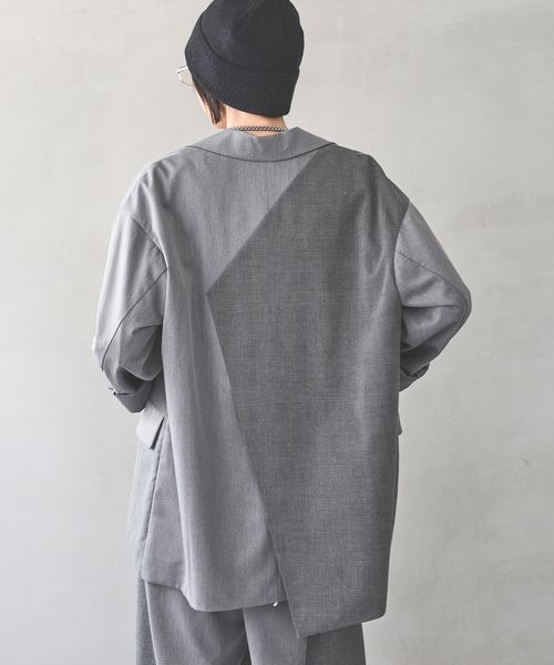 【未使用】PAGEBOY ダークグレー テーラードジャケット　L PAGEBOY ジャケット テーラードジャケット 「セットアップ対応
