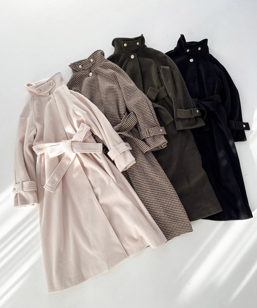 「one after another NICE CLAUP」 ステンカラーコート MEDIUM アイボリー レディース_画像2