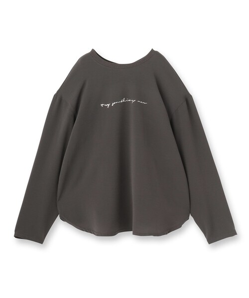 tシャツ ジョーゼットロゴプルオーバー レディース UNTITLED tシャツ ジョーゼットロゴプルオーバー レディース