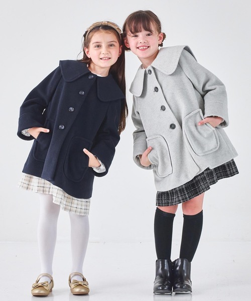 CHOPIN（ショパン） ダウン アウター BIGカラーAラインコート キッズ