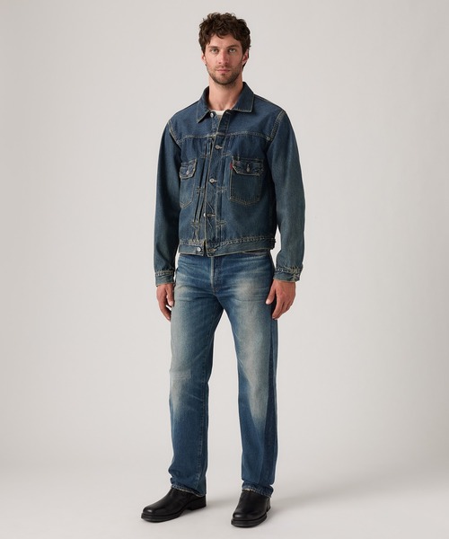 ジーンズ Levi's/リーバイス LEVI'S(R) VINTAGE CLOTHING 1955 501(R)ジーンズ ミディアムインディゴ メンズの画像
