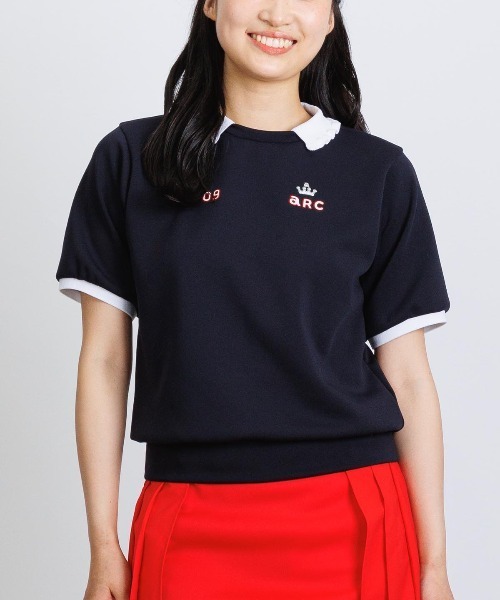 archivio（アルチビオ） tシャツ 半袖 「LADIES」フリル襟UV冷感