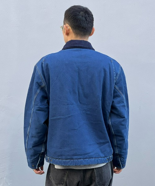 コットンジャケット 青 コーデュロイ carhartt sサイズ 楽天市場