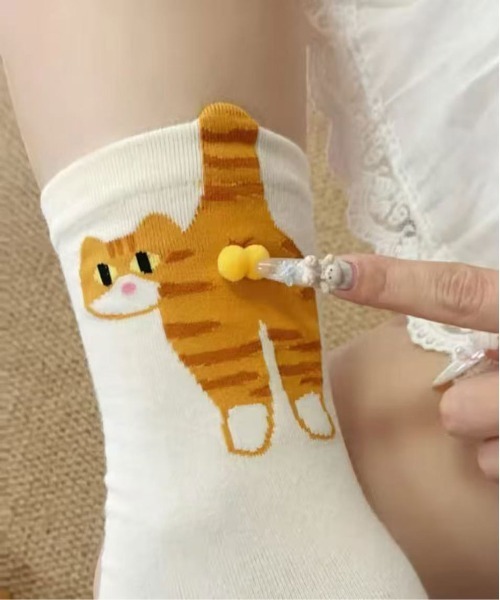 Port（ポート） 靴下 「 」 キャット バックスタイル ソックス / ねこ