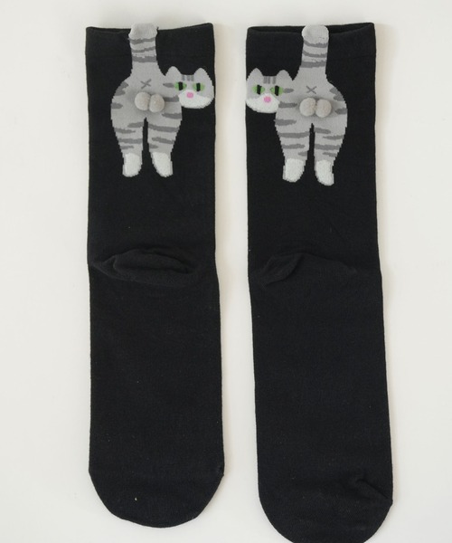 Port（ポート） 靴下 「 」 キャット バックスタイル ソックス / ねこ