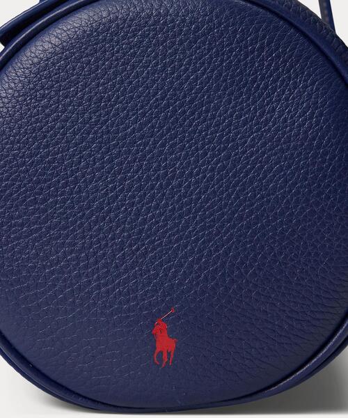 円筒形【Ralph Lauren】ポロプレイ レザーバレルダッフル POLO RALPH LAUREN ハンドバッグ Polo Play レザー バレル