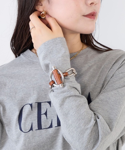 CXC（シーエックスシー） ブレスレット 「CXC」チェーン×レザー