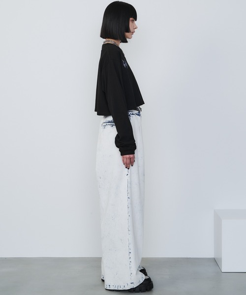 「AIVER」 長(zhǎng)袖カットソー LARGE ブラック レディース