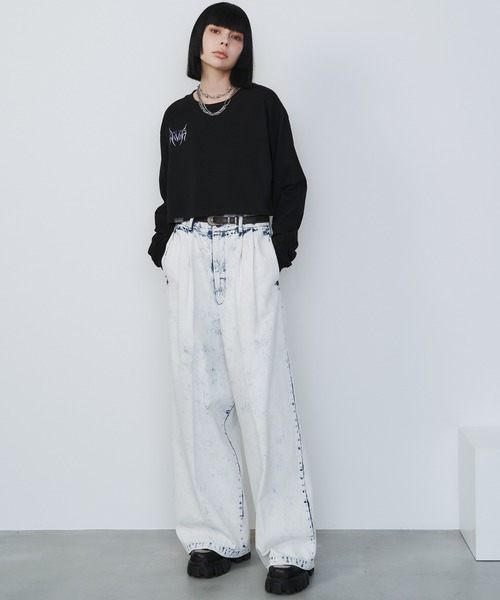 「AIVER」 長(zhǎng)袖カットソー LARGE ブラック レディース