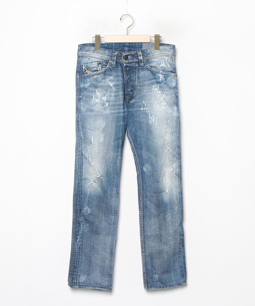 DIESEL 「DIESEL」 ダメージ加工デニムパンツ 27 ブルー メンズ