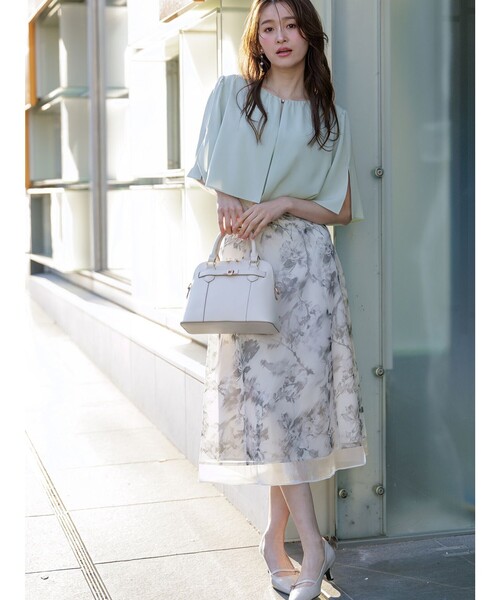 「ANY SIS」 半袖ブラウス 4 ピンク レディース_画像2