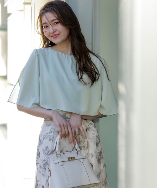 「ANY SIS」 半袖ブラウス 4 ピンク レディース_画像3