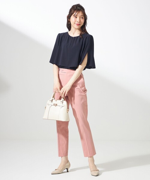 「ANY SIS」 半袖ブラウス 4 ピンク レディース_画像9